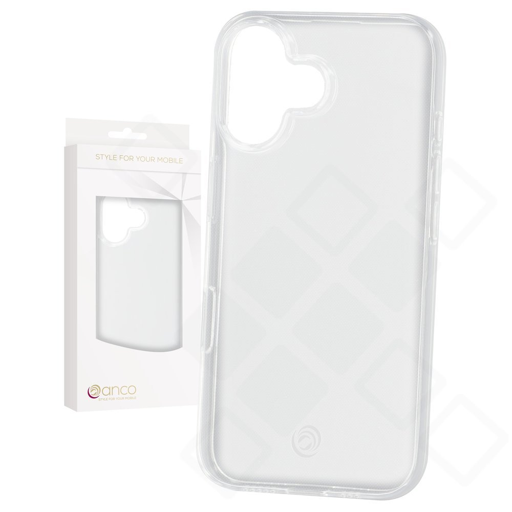 anco Super Slim Case für Apple iPhone 16 – Transparent