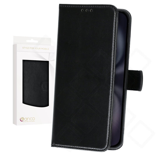 anco Basic Bookcase für Apple iPhone 16 Plus – PU Leder Hülle mit Kartenfach