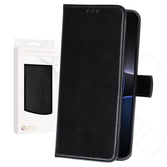 anco Basic Bookcase für Apple iPhone 16 Pro – PU Leder Hülle mit Kartenfach