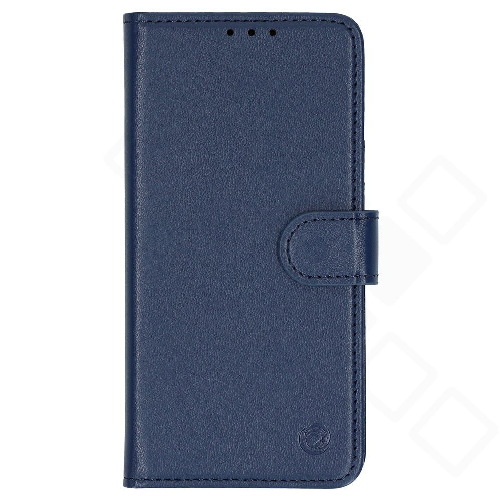 anco Basic Bookcase für iPhone 16 – blaue Hülle mit Karten- und Geldscheinfach