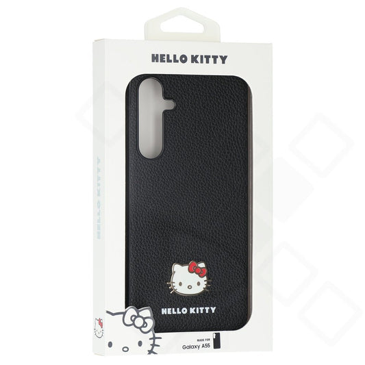 Hello Kitty Case für Samsung Galaxy A55 5G – Black Metal Logo