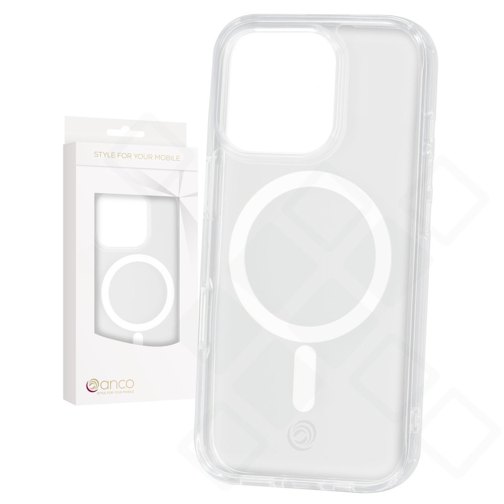 anco Magnetic Case für iPhone 16 Pro – Transparent MagSafe Hülle