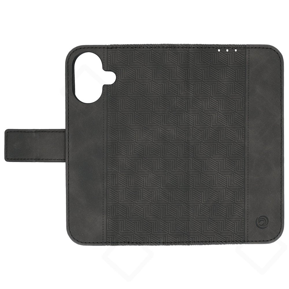 anco Bookcase Geometric für Apple iPhone 16 – PU Leder Hülle mit Kartenfach
