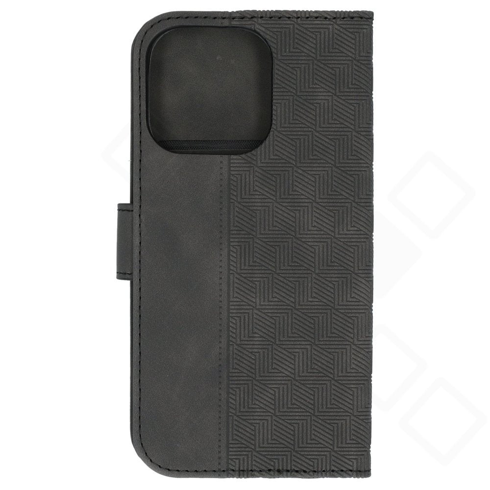 anco Bookcase Geometric für Apple iPhone 16 Pro – Schwarz
