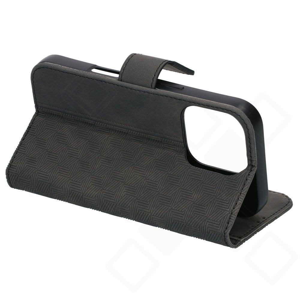 anco Bookcase Geometric für Apple iPhone 16 Pro – Schwarz