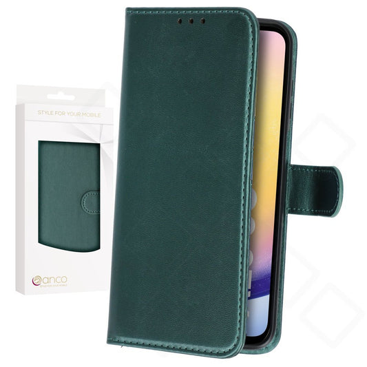 anco Basic Bookcase für Samsung Galaxy A15 / A15 5G – PU Leder Hülle mit Kartenfach