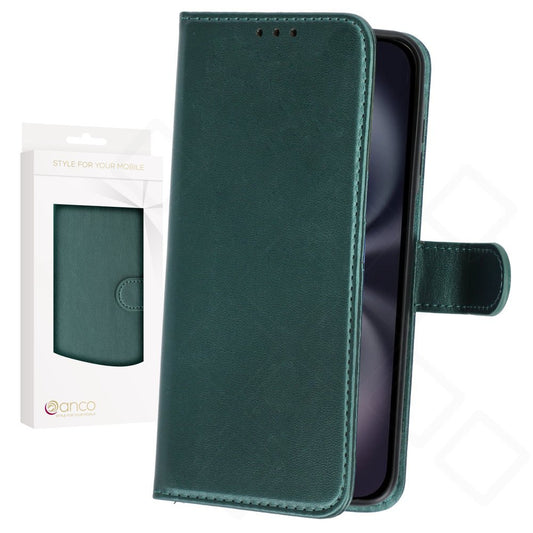 anco Basic Bookcase für Apple iPhone 16 – PU Leder Hülle mit Kartenfach