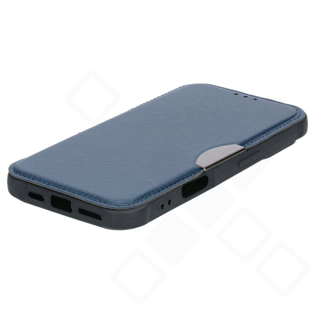 anco Bookcase Carbon Look für Apple iPhone 16 – Schwarz