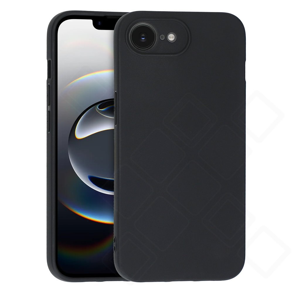 anco Dark Case iPhone 16e / 17e – Schwarze TPU Handyhülle mit Kratzschutz