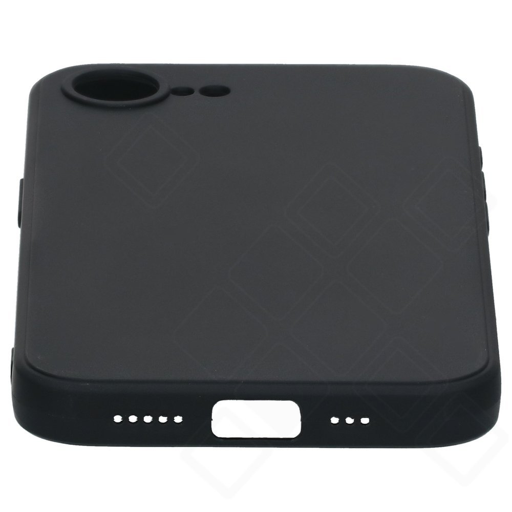 anco Dark Case für iPhone 16e und 17e – Seitenansicht