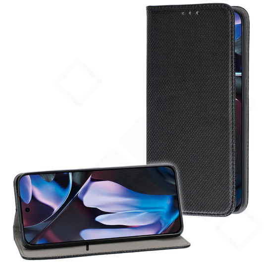 Bookcase Basic Magnetic für Google Pixel 9 Pro XL – PU Leder Hülle Schwarz