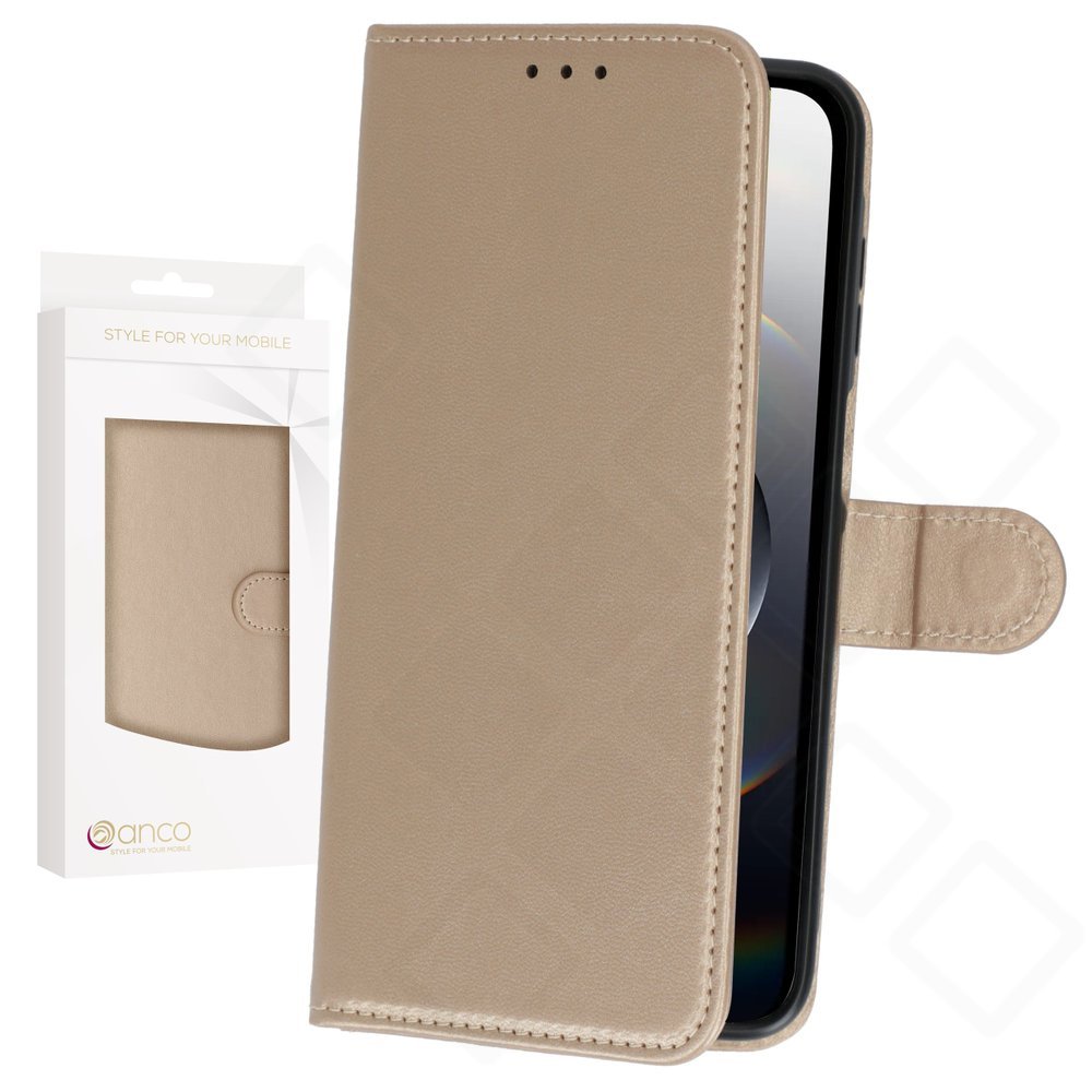 anco Basic Bookcase für Apple iPhone 16e / 17e – PU Leder Hülle mit Kartenfach