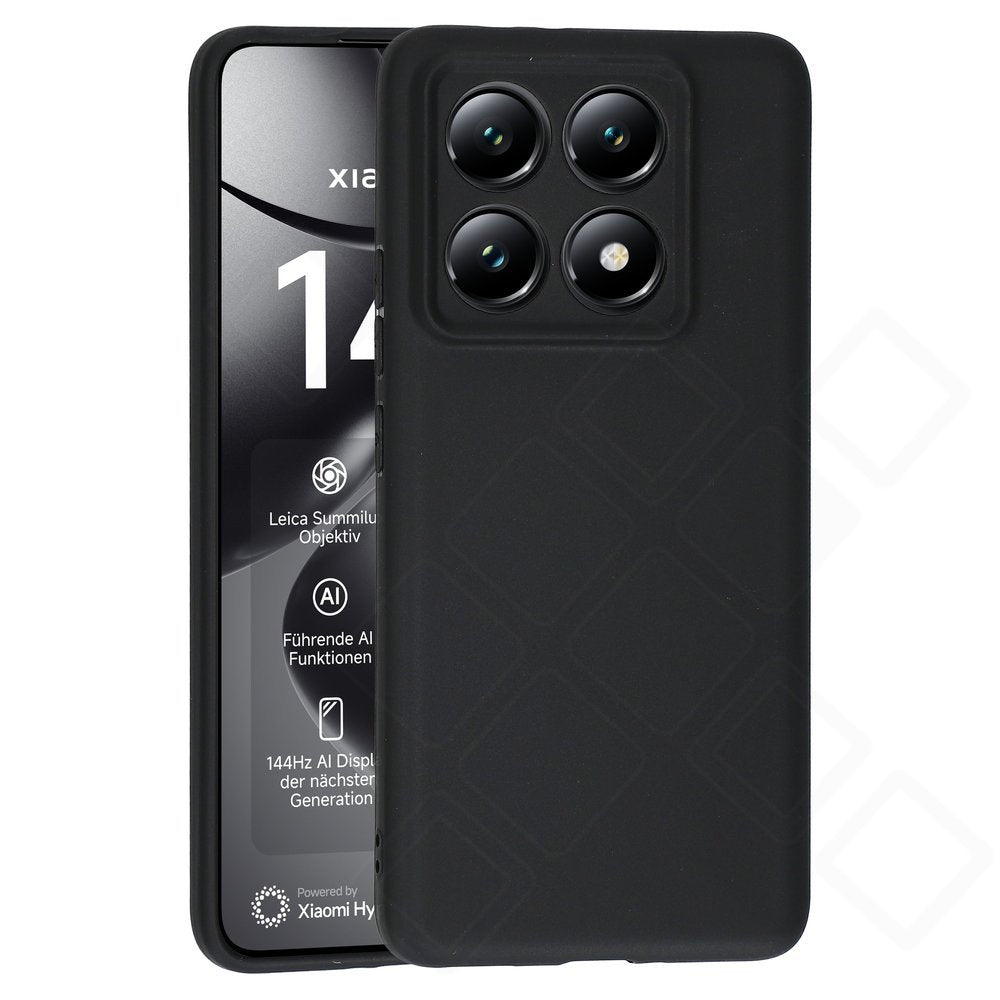 Xiaomi 14T Pro Hülle Schwarz – Dark Case | Matt & Rutschfest