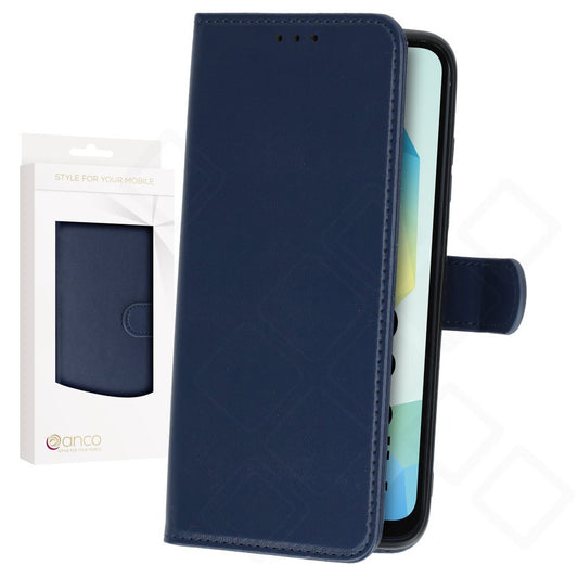 anco Basic Bookcase für Samsung Galaxy A16 4G / A16 5G – Hülle mit Kartenfach