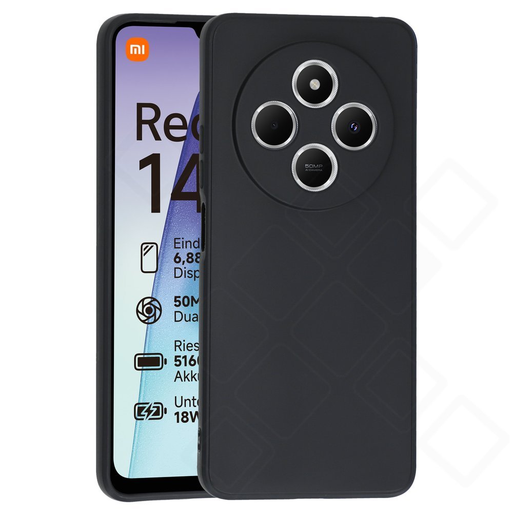 Xiaomi Redmi 14C / Redmi A4 / POCO C75 Hülle Schwarz – anco Dark Case