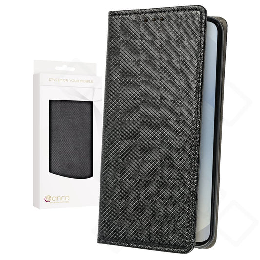 anco Basic Magnetic Bookcase für Samsung Galaxy S25 – PU Leder Hülle mit Kartenfach