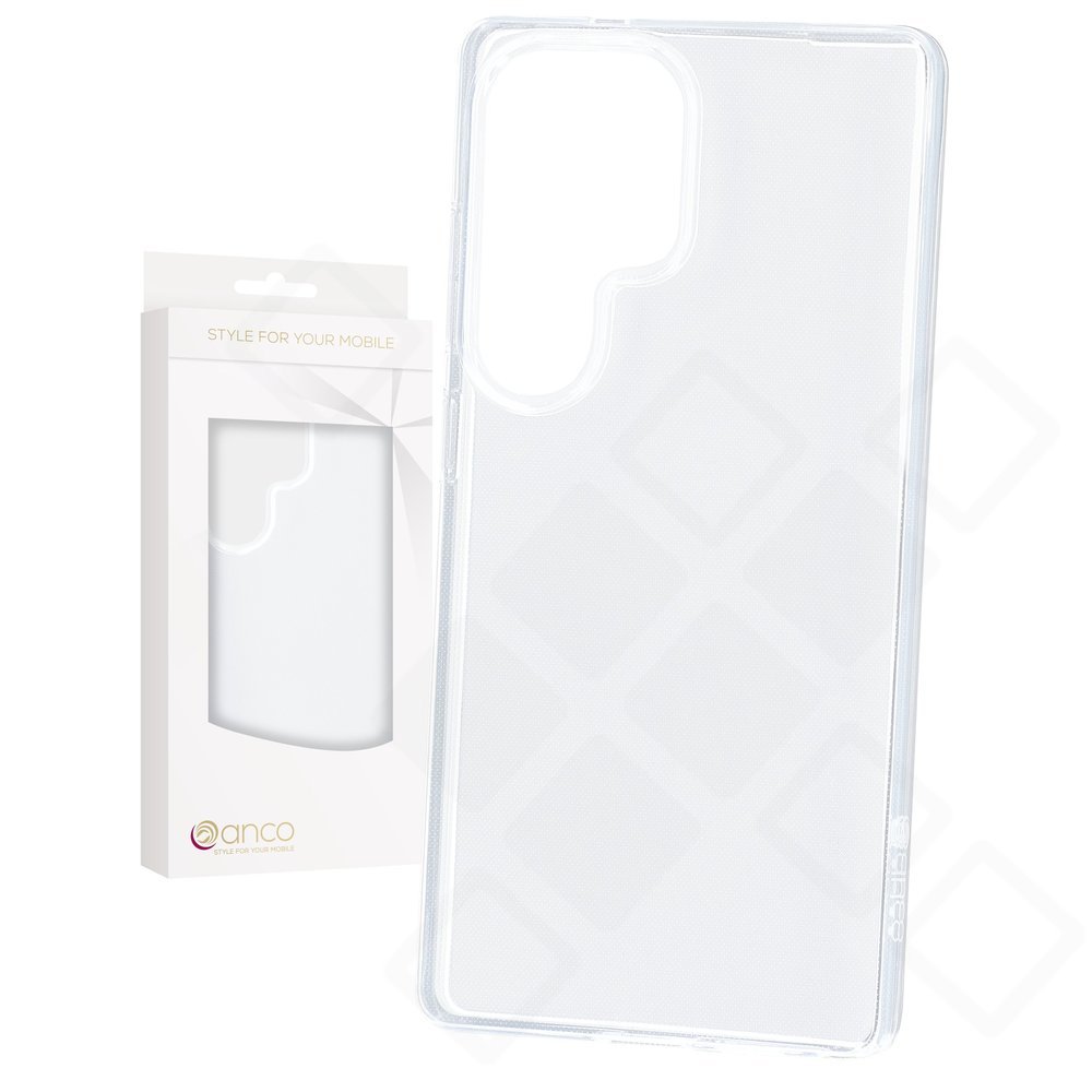 anco Super Slim Case – Ultradünne TPU-Schutzhülle (1,5 mm) mit erhöhtem Kameraschutz & S Pen-Ausschnitt für Samsung Galaxy S25 Ultra (S938B) – Transparent