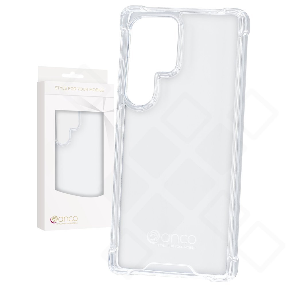 anco Protect Case – Transparente TPU-Schutzhülle (1,5 mm) mit verstärkten Anti-Shock-Ecken & Vergilbungsschutz für Samsung Galaxy S25 Ultra (S938B) – Transparent