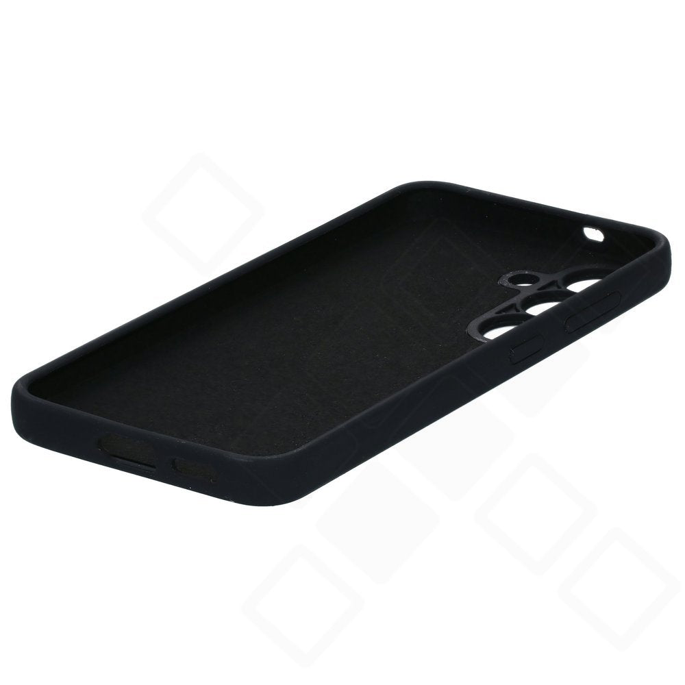 anco Liquid Silicone Case – Ultra-dünne Silikon-Schutzhülle mit Mikrofaser-Innenfutter für Samsung Galaxy S25+ (S936B) (Schwarz)