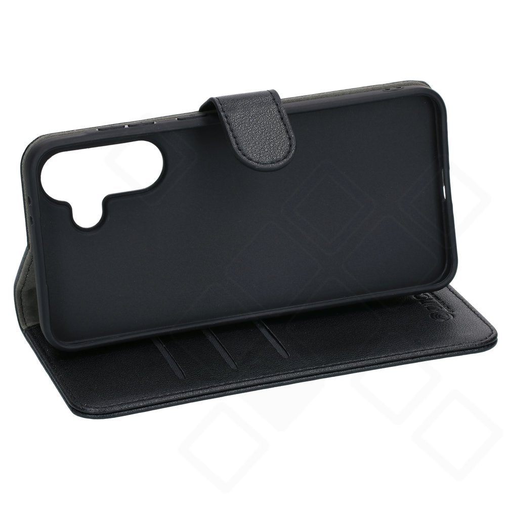 anco Basic Bookcase für Samsung Galaxy A36 5G – Klapphülle aus PU-Leder mit Kartenfach – Schwarz