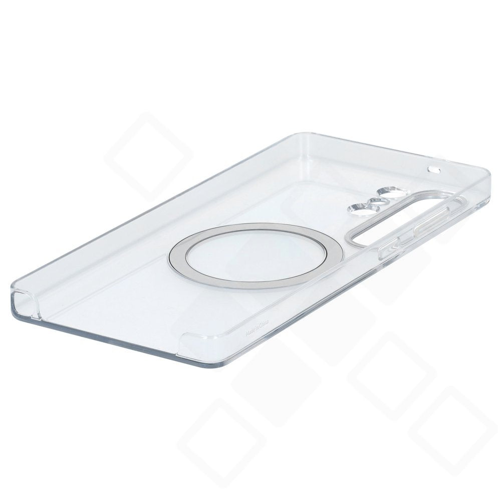 Designed for Samsung Clear Case Qi2 – Transparente MagSafe & Qi2 Schutzhülle mit Anti-Vergilbung für Samsung Galaxy S25 Ultra