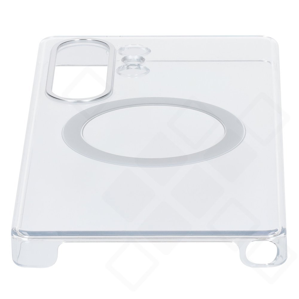 Designed for Samsung Clear Case Qi2 – Transparente MagSafe & Qi2 Schutzhülle mit Anti-Vergilbung für Samsung Galaxy S25 Ultra