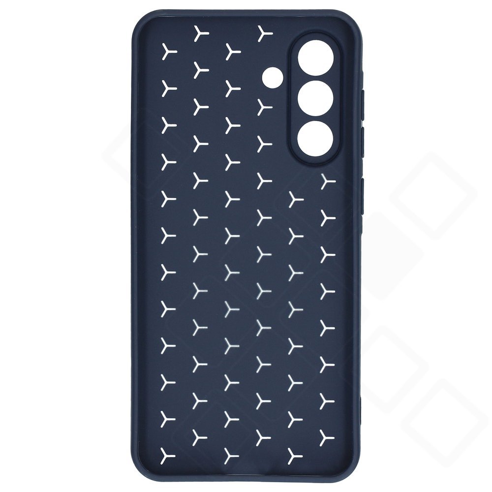 anco Honeycomb Case – Blaue Handyhülle im Waben-Design für Samsung Galaxy A36 5G