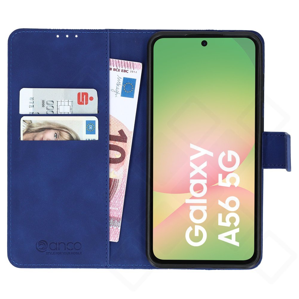 anco Bookcase Geometric für Samsung Galaxy A56 5G – Rückansicht