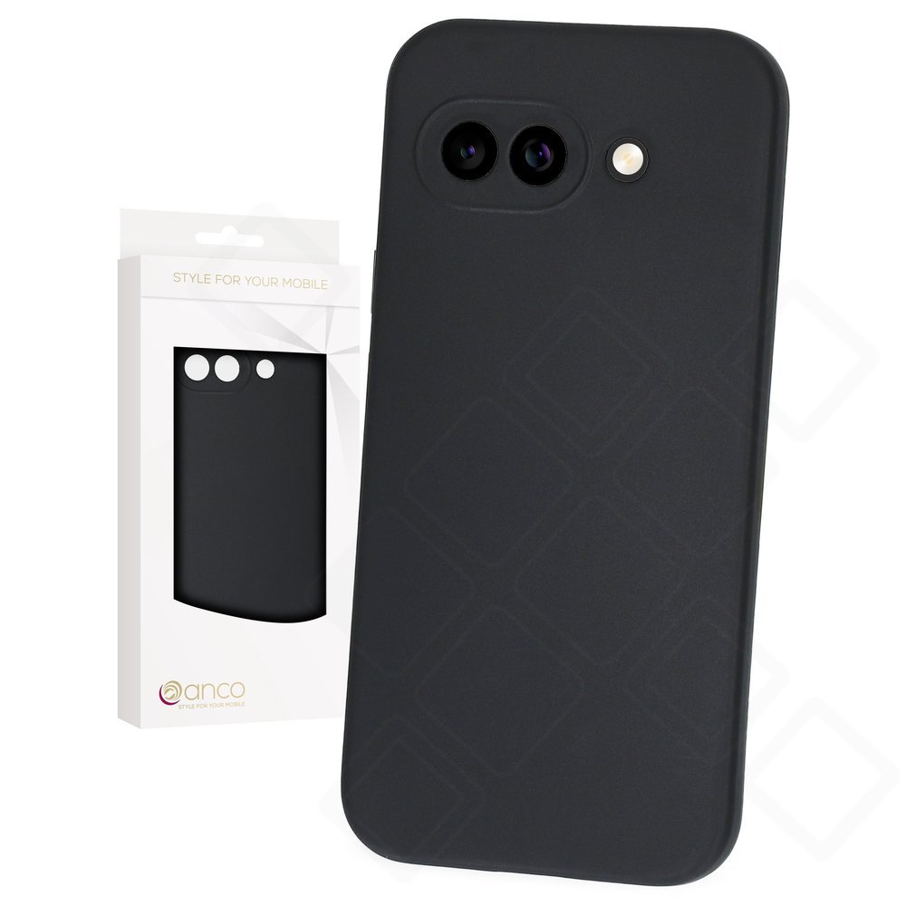 anco Dark Case für Google Pixel 9a – Schwarze TPU Hülle