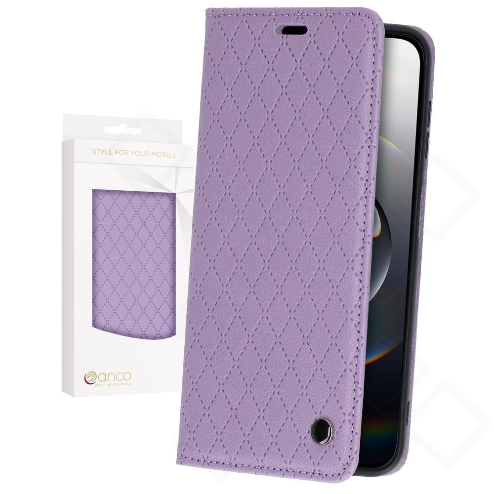 anco Magnetic Bookcase Hülle für Apple iPhone 16e / 17e – PU Leder Case mit Kartenfach