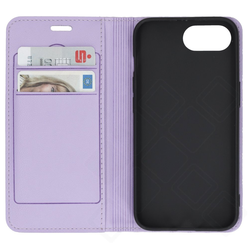 anco Magnetic Bookcase Hülle für Apple iPhone 16e / 17e – PU Leder Case mit Kartenfach
