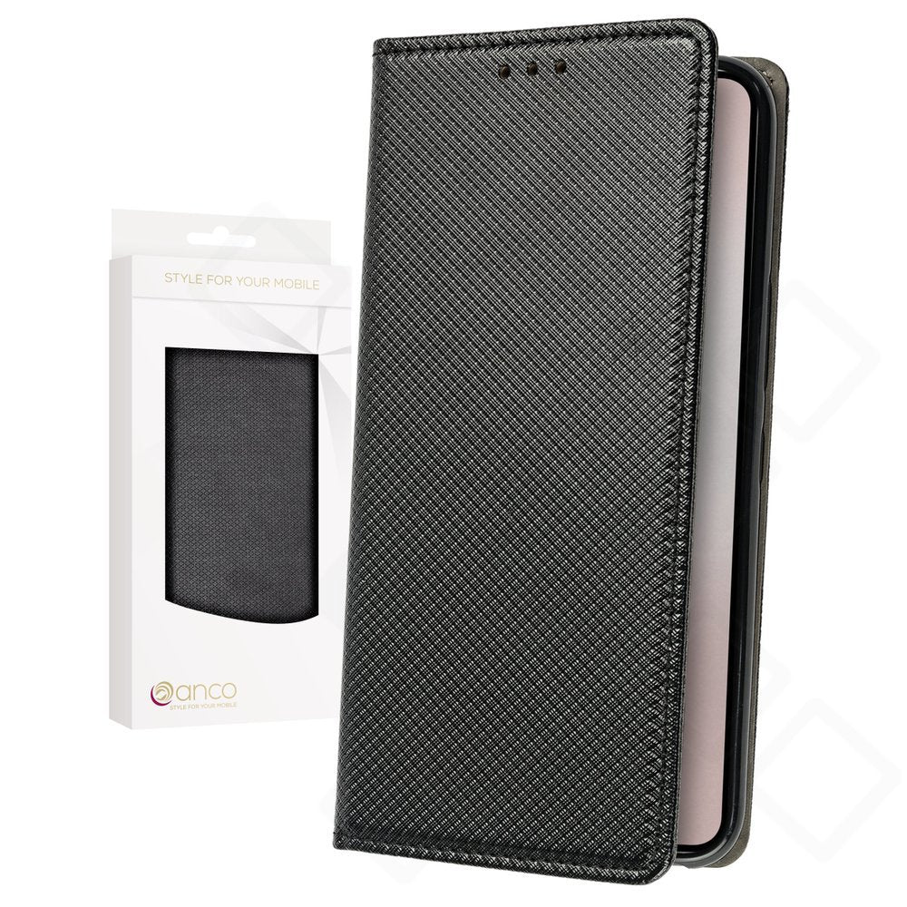 anco Bookcase Basic Magnetic für Samsung Galaxy S25 Edge – PU Leder Hülle mit Kartenfach