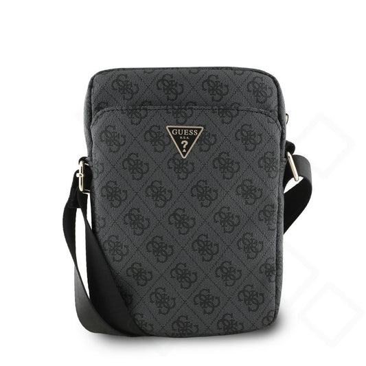 Guess PU 4G Triangle Logo Bag 8 Zoll | Handy-Umhängetasche Rosa & Schwarz
