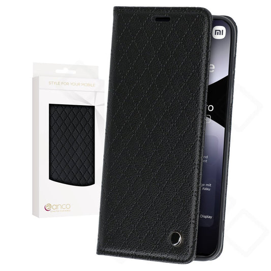 anco Magnetic Bookcase für Xiaomi Redmi Note 14 Pro / 14 Pro+ 5G – Schwarz