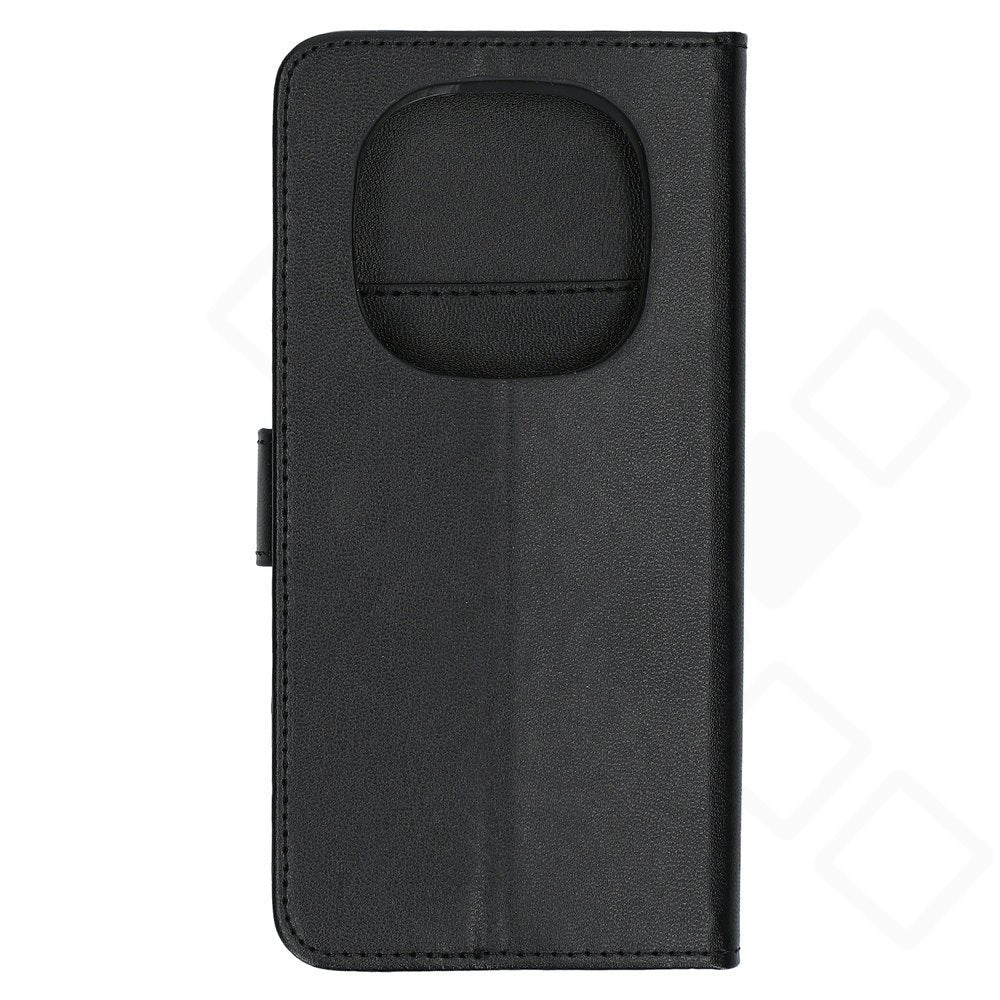 anco Basic Bookcase für Xiaomi Redmi Note 14 Pro / 14 Pro+ 5G – PU Leder Hülle mit Kartenfach – Schwarz