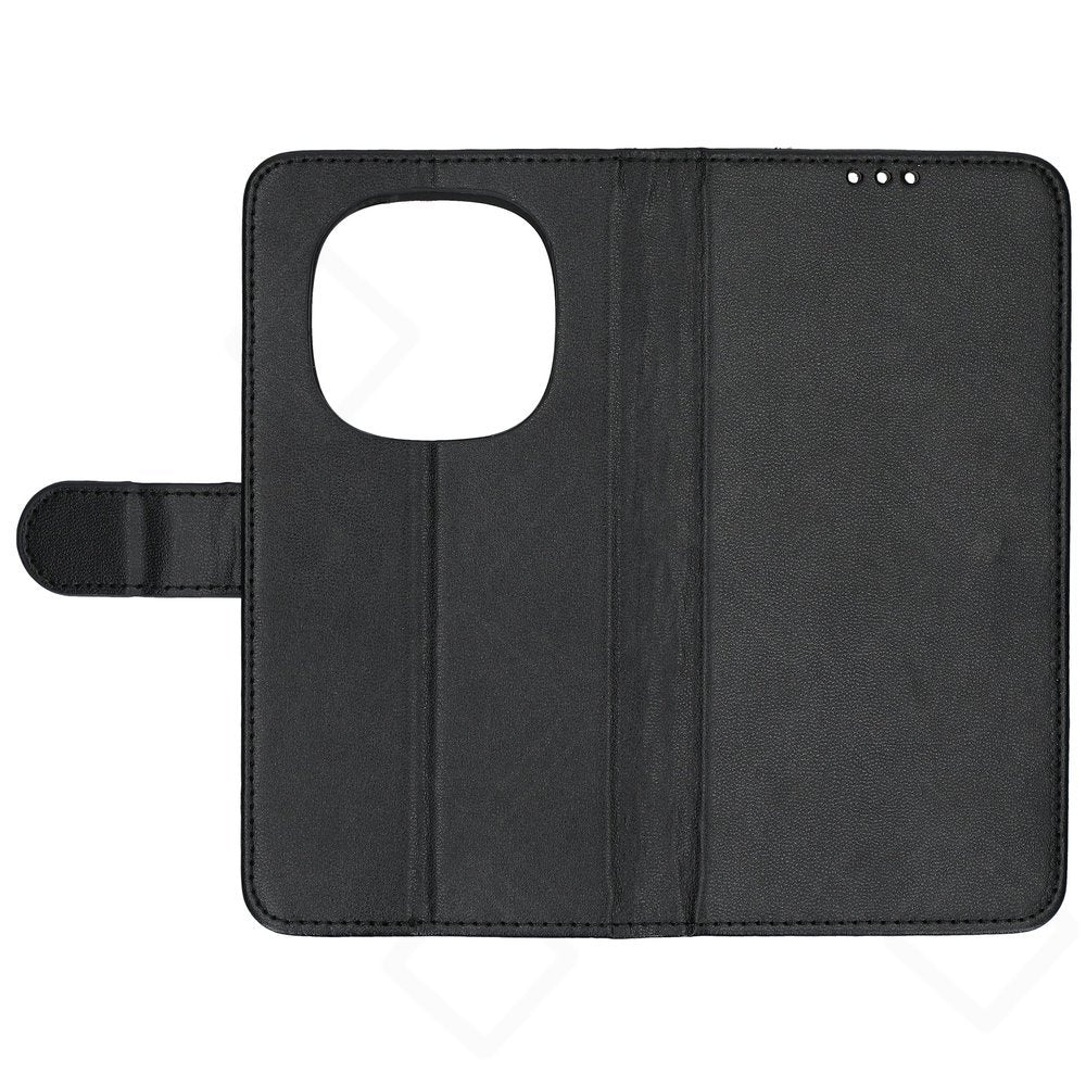 anco Basic Bookcase für Xiaomi Redmi Note 14 Pro / 14 Pro+ 5G – PU Leder Hülle mit Kartenfach – Schwarz