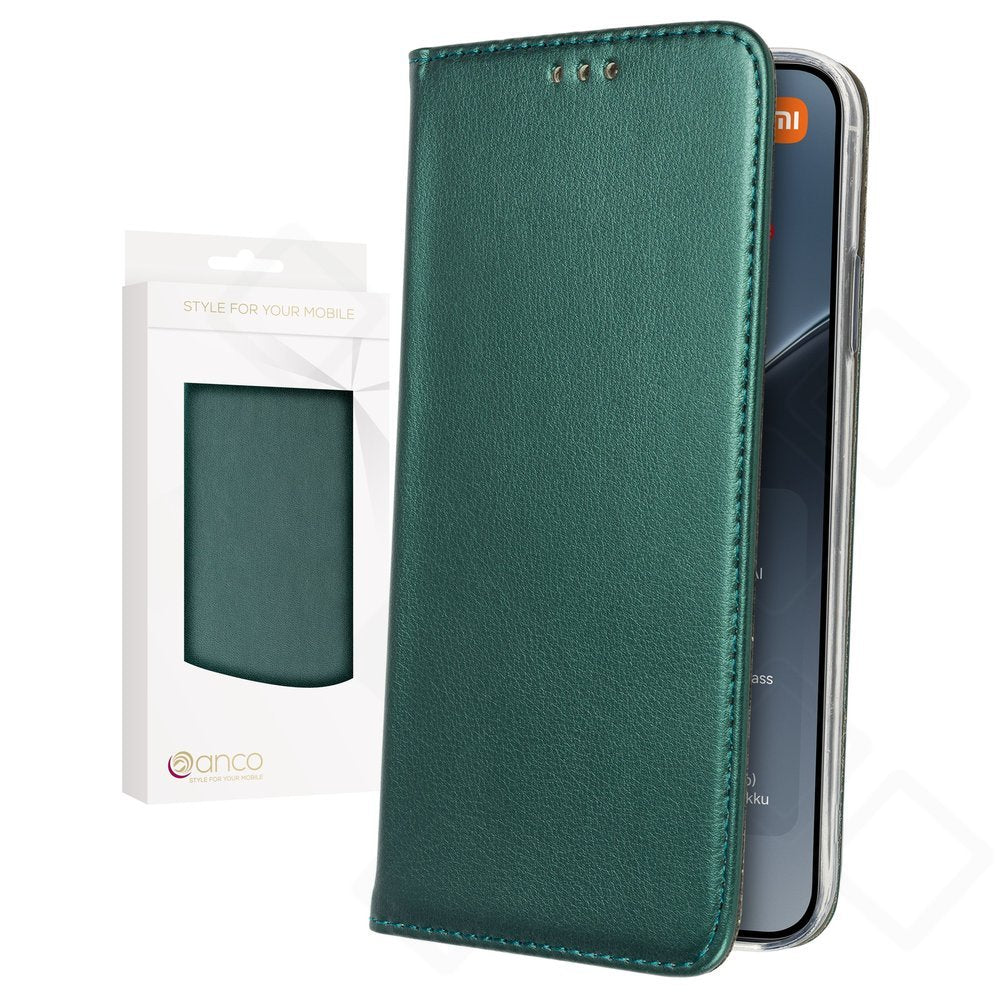 anco Magnetic Bookcase für Xiaomi 15 – PU Leder Hülle mit Kartenfach