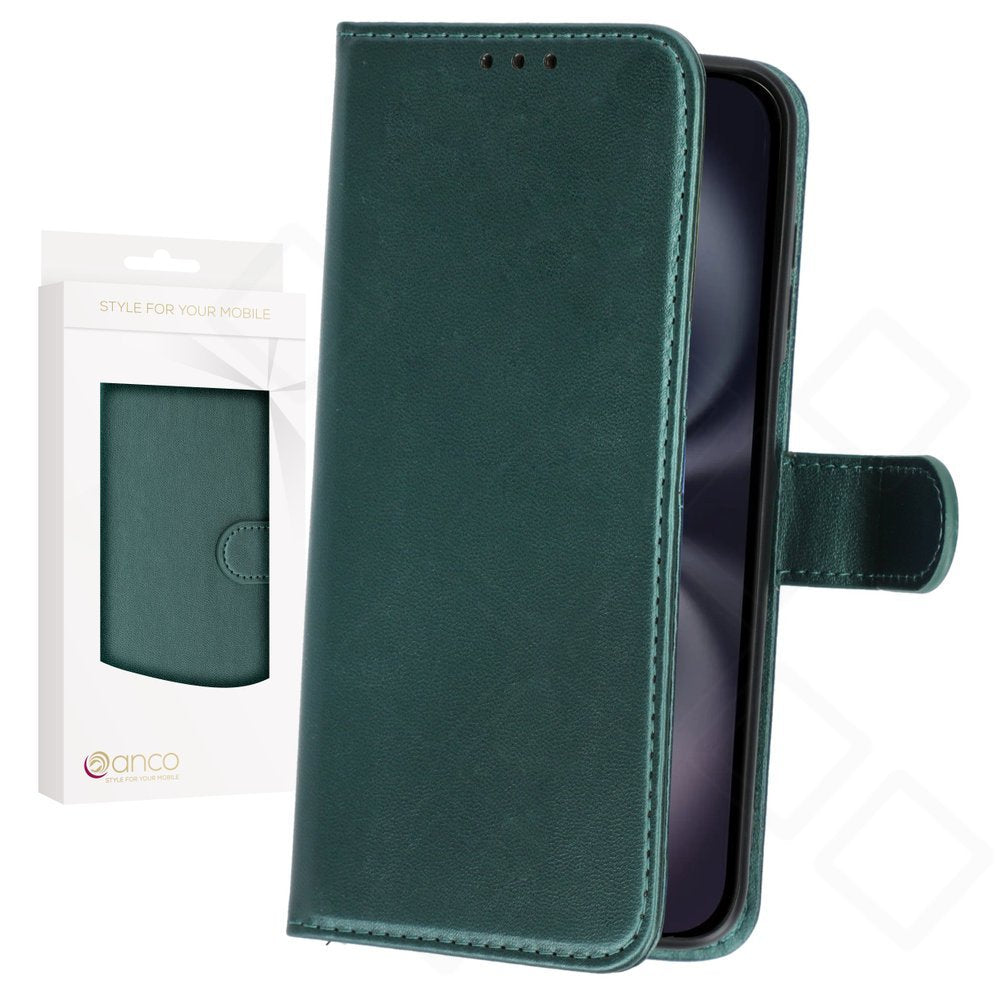 anco Basic Bookcase für Apple iPhone 16 Plus – PU Leder Hülle mit Kartenfach