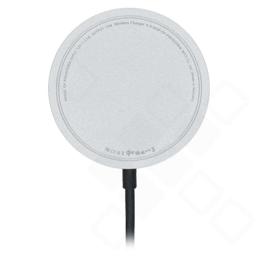 Wits Qi2 Magnetisches Wireless Ladegerät 15W – MagSafe kompatibles Induktionsladegerät Schwarz