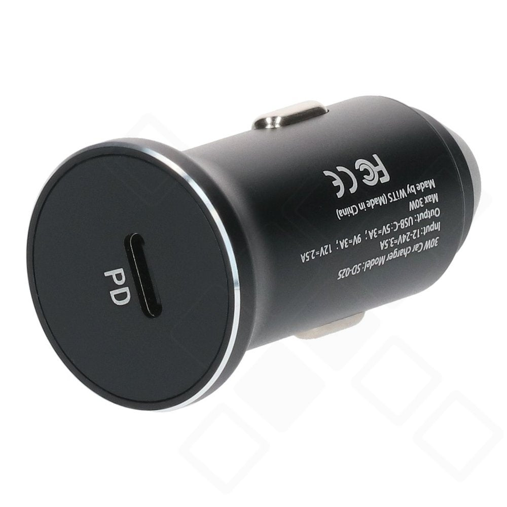 Wits Wireless Magnetischer Qi2 Kfz-Ladegerät 15W mit 30W Autolader für Apple iPhone & MagSafe - Schwarz