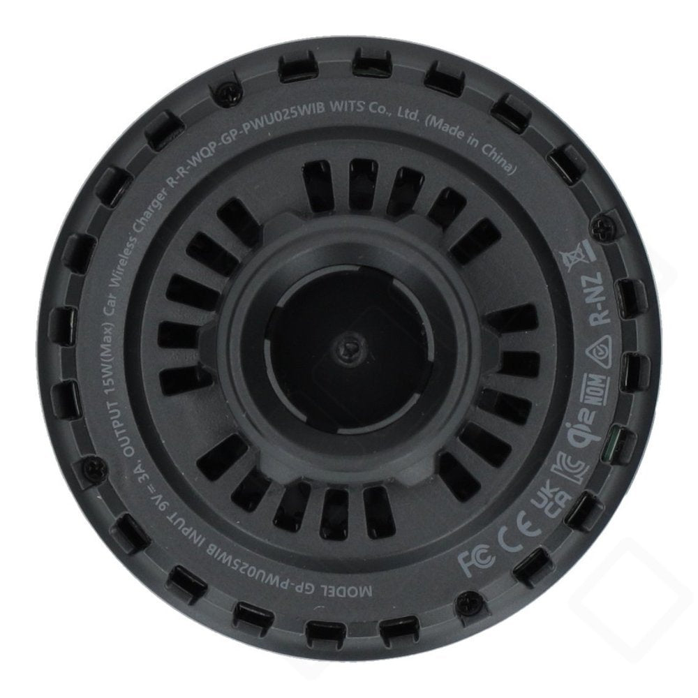 Wits Wireless Magnetischer Qi2 Kfz-Ladegerät 15W mit 30W Autolader für Apple iPhone & MagSafe - Schwarz