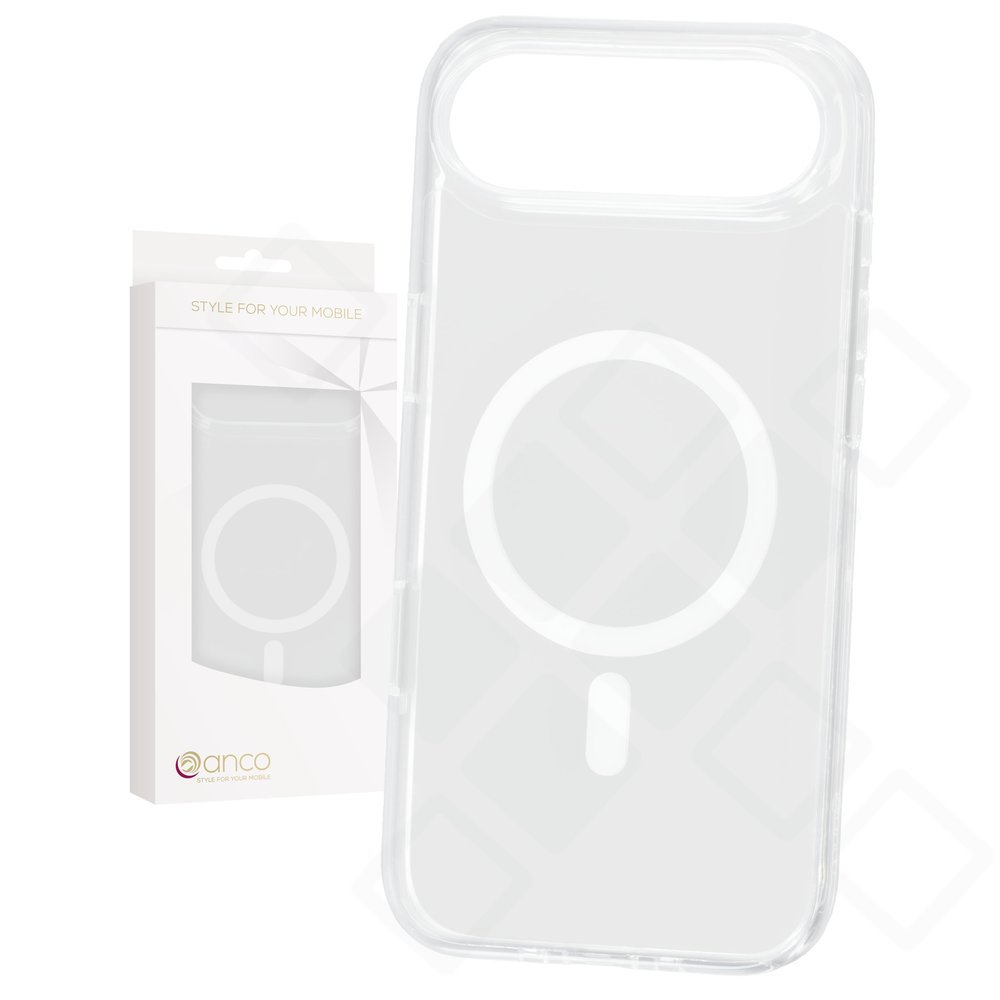 anco Magnetic Case – MagSafe-kompatibles Schlankes Crystal-Backcover (PC+TPU) mit verstärkten Stoßkanten für Apple iPhone Air – Crystal