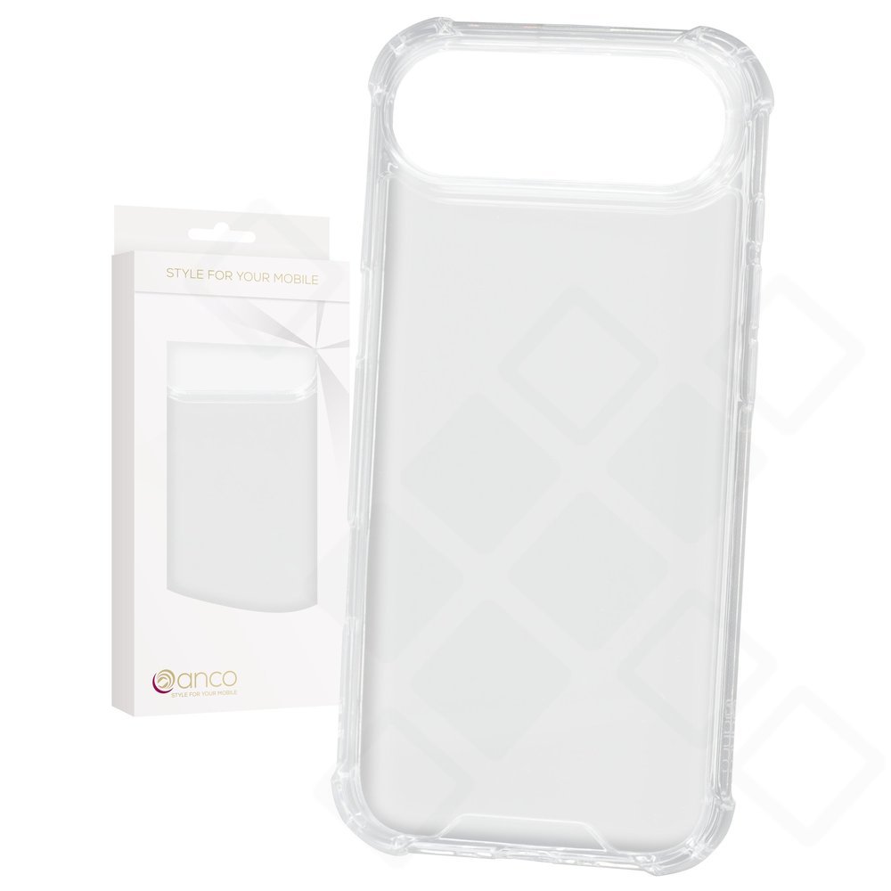 Rückseite des transparenten anco Protect Case für iPhone Air