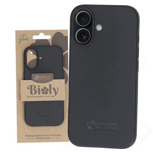 anco Bioly Case für Apple iPhone 17 – Bio Hülle Schwarz