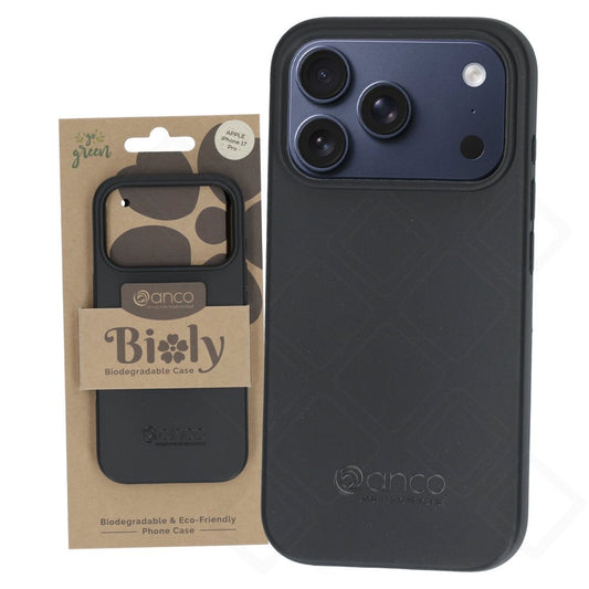 anco Bioly Case für Apple iPhone 17 Pro – Bio Hülle Schwarz