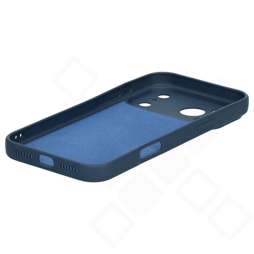 iPhone 17 Pro Max Silikon Hülle Blau – anco Liquid Silicone Case Soft-Touch