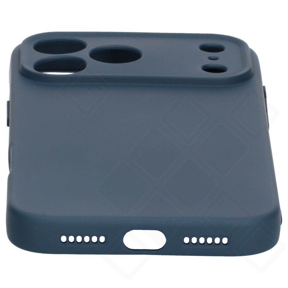 iPhone 17 Pro Max Silikon Hülle Blau – anco Liquid Silicone Case Soft-Touch