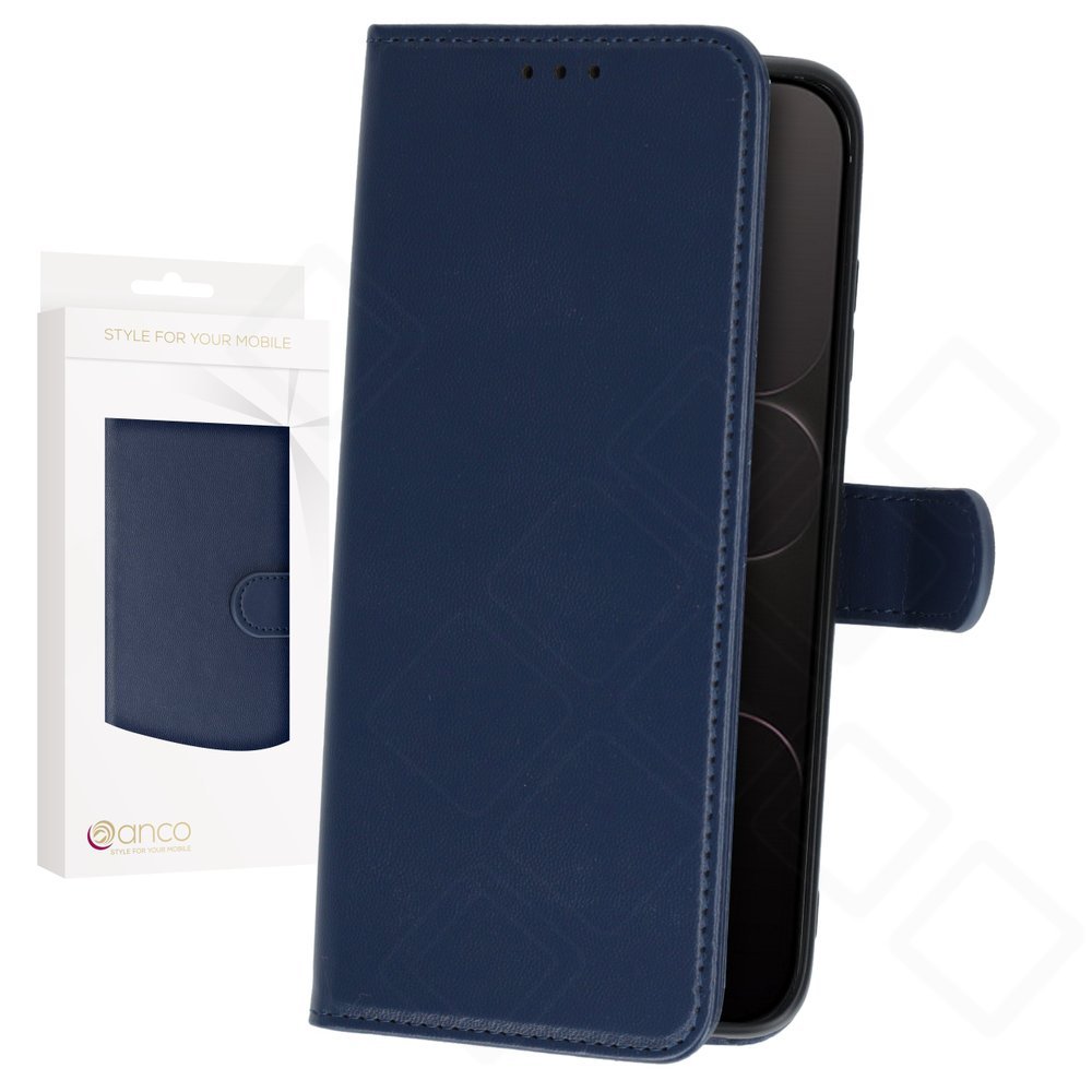 anco Basic Bookcase für Apple iPhone Air Handyhülle Bookcase Klapphülle Kartenfach Schwarz