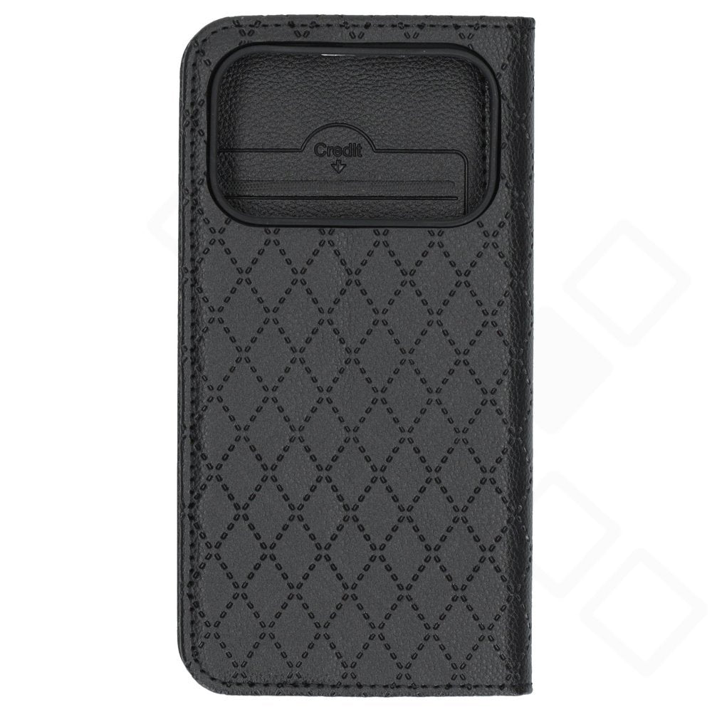 anco Bookcase Style Magnetic für Apple iPhone 17 Pro – Handyhülle Klapphülle mit Kartenfach Schwarz