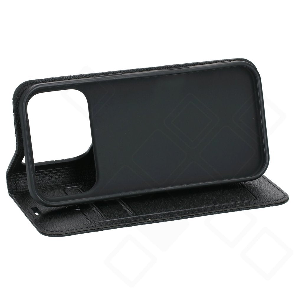 anco Bookcase Style Magnetic für Apple iPhone 17 Pro – Handyhülle Klapphülle mit Kartenfach Schwarz